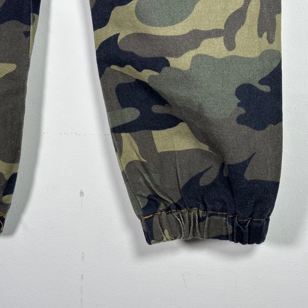 Kids Camo Cargo Jogger dance hip hop solo Pants Camouflage Utility Size 6Y